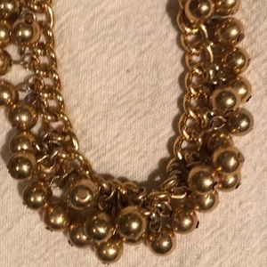 Ann Taylor Gold beaded necklace